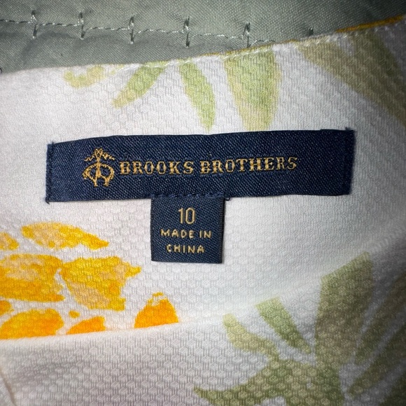 Brooks Brothers Pineapple Print Shift Dress preppy style Size 10. EUC - Picture 6 of 15